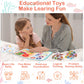 Toddler Busy Board Montessori Toys For Toddlers 1-3 Year Old Educational Activity Book Board Sensory Travel Toys Ages 2-4 Presch