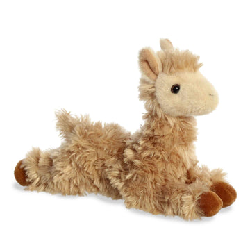 Aurora® Mini Flopsie™ Louis Llama™ Stuffed Animal, Brown, 8 Inches - Adorable Plush Toy for Kids and Collectors