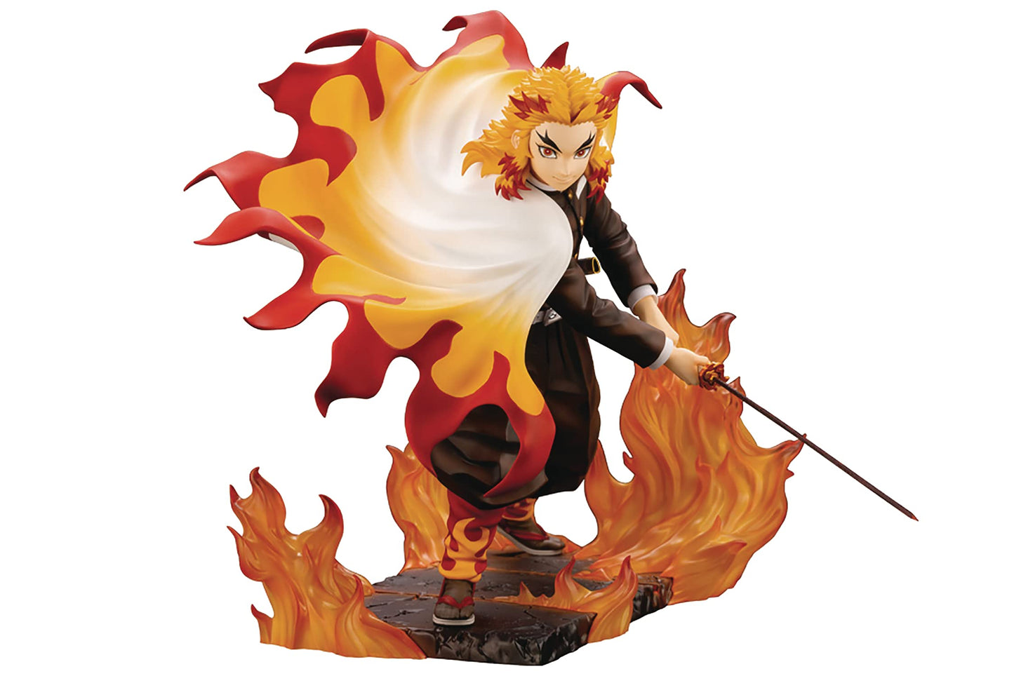 Kotobukiya Demon Slayer: Kimetsu no Yaiba: Kyojuro Rengoku ArtFX J Statue  Multicolor