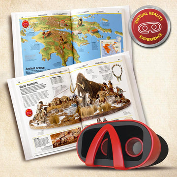 Abacus Brands Virtual Reality History! - Illustrated Interactive Vr Book And Stem Learning Activity Set - For Ages 8 And Up