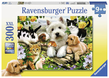 Ravensburger Happy Animal Buddies | 300-Piece Jigsaw Puzzle For Kids | Unique, Pieces | Fun & Educational Toy