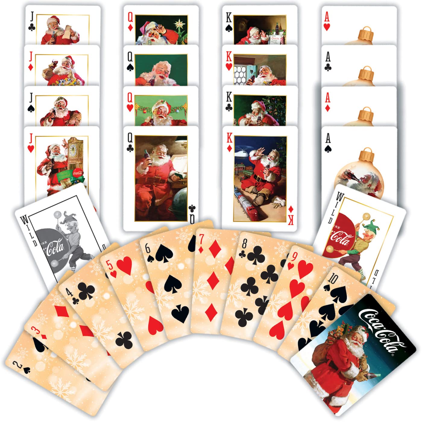 Coca-Cola Playing Cards Santa