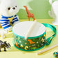Boao Kids Drum Set For Toddler Over Age 6 Year Wooden Drum 8'' W X 3.7'' H Toys With Adjustable Strap And 2 Drumsticks Education