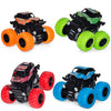 LONANDY 4 Pack Monster Truck Toys for Boys and Girls - Friction Powered Push and Go Toy Cars, Inertia Car Toy Set Stunt Toy Vehi