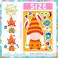 27 Sheets Easter Stickers Easter Gifts For Kids Toddlers Make Own Face Easter Gnome Bunny Sheep Rabbit Colored Egg Chicks School