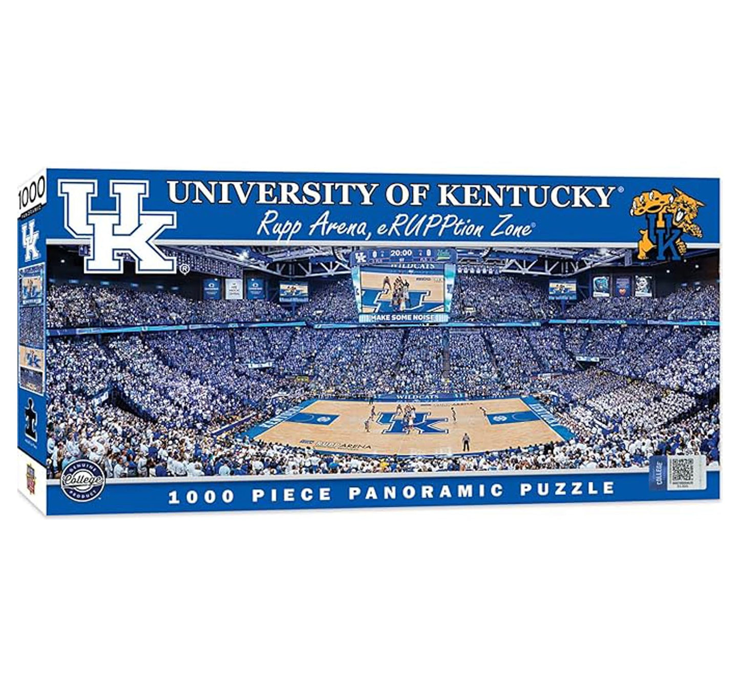 MasterPieces 1000 Piece Sports Jigsaw Puzzle - NCAA Kentucky Wildcats Basketball Court Panoramic - 13x39