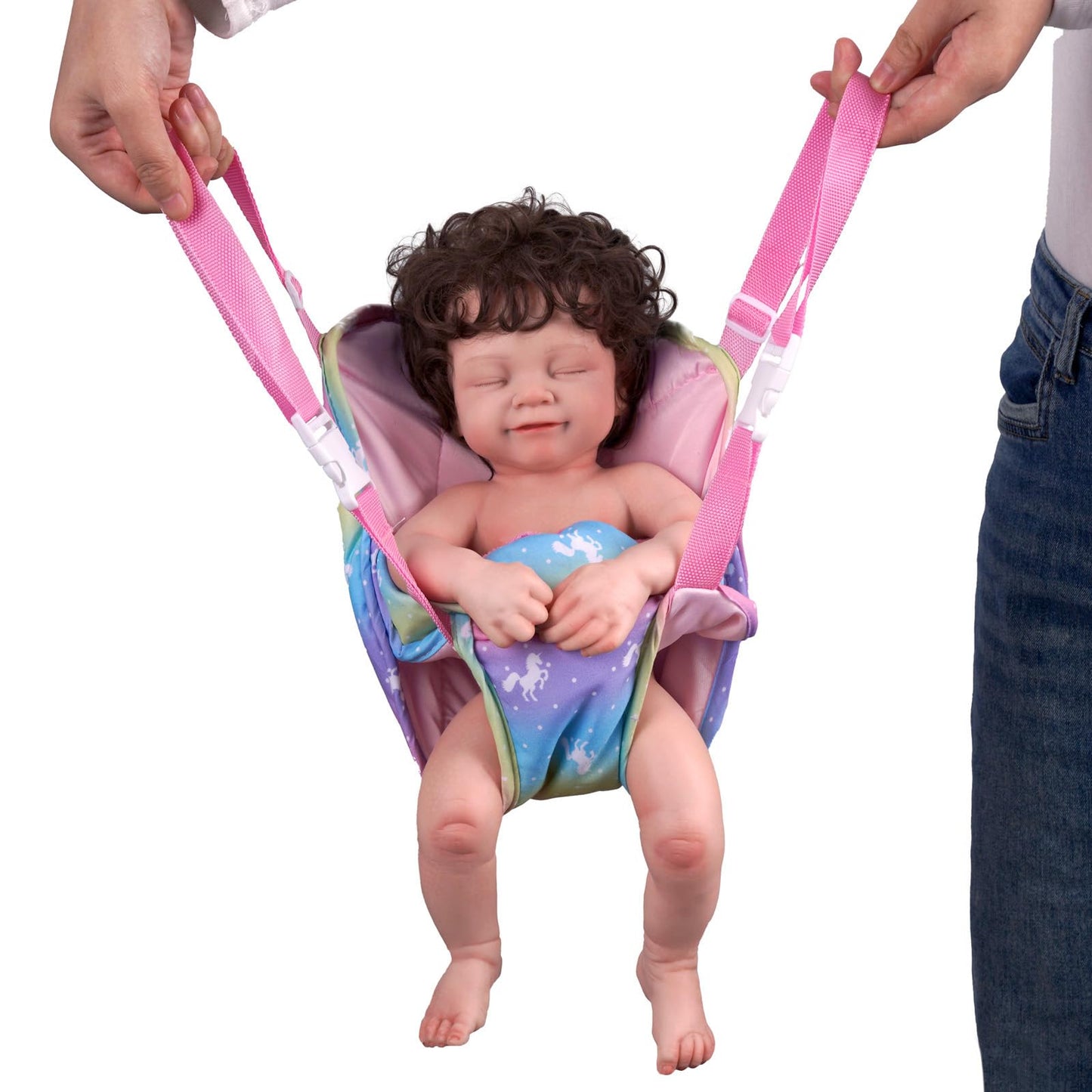 Babeside Baby Doll Carrier Accessories With 2Pcs Baby Dolls Diapers For 12-18 Inch Dolls, Adjustable Straps