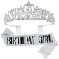Tiara For Women Birthday, Tiara For Women Silver, Happy Birthday Queen Tiaras For Women, Birthday Crowns For Women With Rhinesto