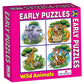 CreativeS Early Puzzles Step 1 Wild Animals | Learning & Educational | Children Fun Game | Play N Learn Puzzles | Knowledge Of