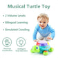 iPlay, iLearn Baby Musical Turtle Toy - Bilingual Learning, Light & Sound, Large, Yellow, Ideal for 6-12 Months, Educational Gift