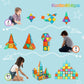 NEOFORMERS Magnetic Tiles 96 Pcs 3D Building Blocks Educational Toys Assorted Colors for Kids Ages 3+