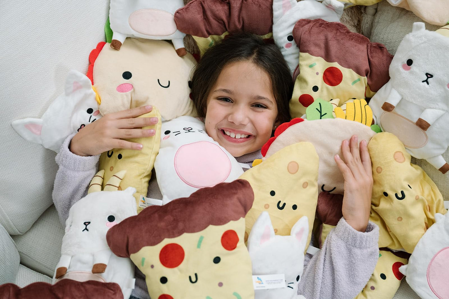 Taco Cat Goat Cheese Pizza Plush Mittens Set - Wear While Playing For Ultimate Comfort For Kids, Teens And Adults - Great For Fa