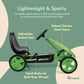 Hauck Speedster Pedal Go-Kart For Kids Ages 4-8 With Adjustable Bucket Seat, Large Front Plate, Handbrake, And Eva Plastic Wheels, Green
