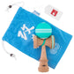 Kendama Usa - Kaizen Triple Stripe Kendamas - For Players Of All Levels, Carrying Bag Included (Turquoise & White)
