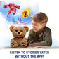 Plai Poe The AI Story Bear - Brown Polyester Plush Toy, Model 18723