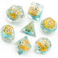 UDIXI 7 die DND Dice Set: Polyhedral DND Dice for Role Playing Games, Skull Dice Set for Dungeons and Dragons MTG Pathfinder (Bl