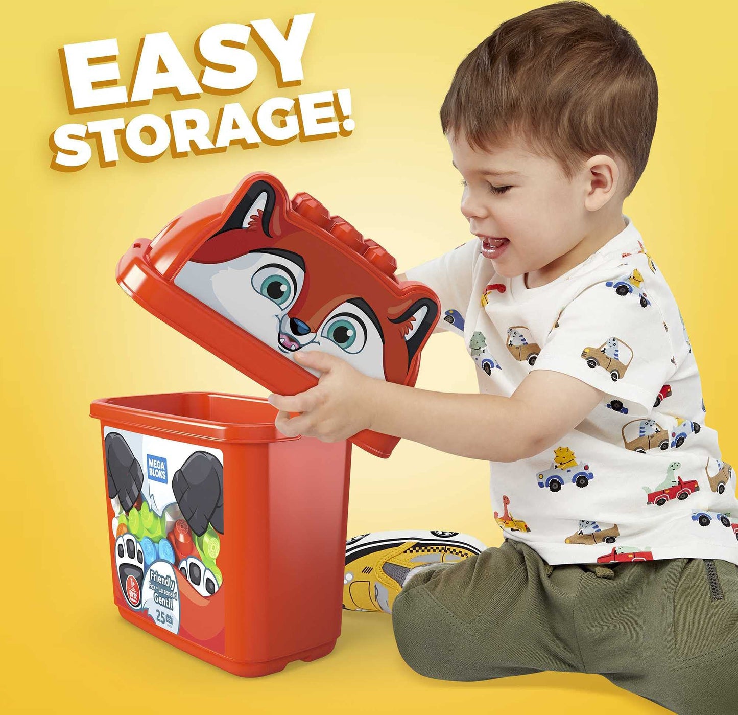 Mega Bloks First Builders Friendly Fox Grv22, Building Toys For Toddlers (25 Pieces)