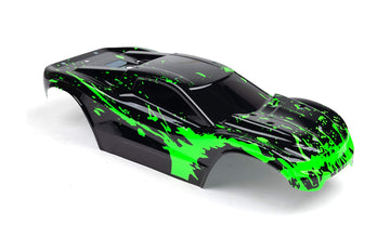 SummitLink Custom Body Muddy Green Over Black Style Compatible for Rustler 4X4, Rustler BL-2S, Rustler 4x4 Ultimate 1/10 Scale R