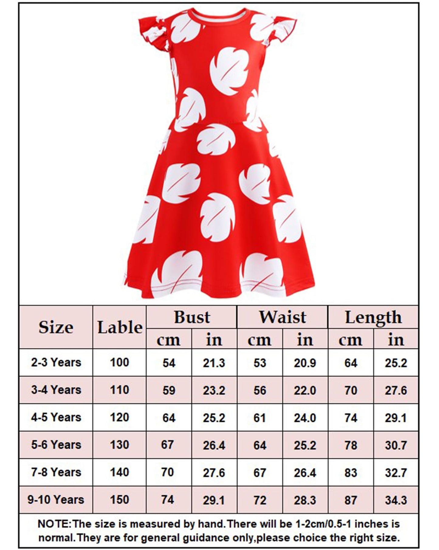 Hawaiian Little Girls Costume Dress With 4 Pcs Luau Flower Leis Accessories Set Red Flower Hair Clips Toddler Halloween Party Co