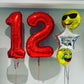 LHOAVWE 40 Inch Red Foil Mylar Number 21 Balloons - Jumbo Aluminum Birthday Party Decorations