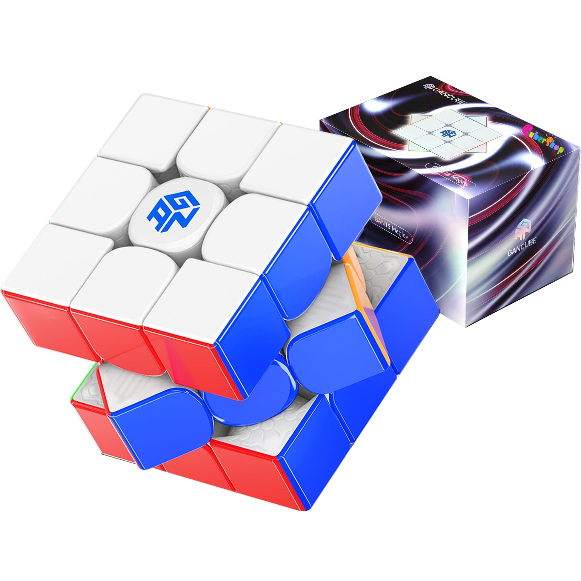CuberShop GAN 15 MagLev UV Coated  2024 New Gans enhanced GAN 15 M Flagship 3x3 MagLev Magnetic Speed Cube  Stable & Fast 56mm Magic Cube Puzzle (GAN15 MagLev UV  Glossy Surface+Primary Internal)