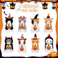 8 Pieces Plush Pets 5 Inch Stuffed Animals Bulk Assorted Cute Stuffed Pet Animal Plush Toys Small Plush Animals For Halloween Kid Classroom School Pet Party Favors Supplies Decoration (Creep Cat)