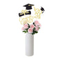 Gexolenu 16 Pcs Gold And Black Double-Sided 2024 Graduation Centerpieces For Tables, 2024 Table Toppers Party Centerpiece Sticks