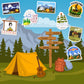 Susihi 160Pcs Nature Stickers For Kids Outdoor Adventure Stickers For Water Bottles Waterproof Camping Vinyl Stickers For Yeti C