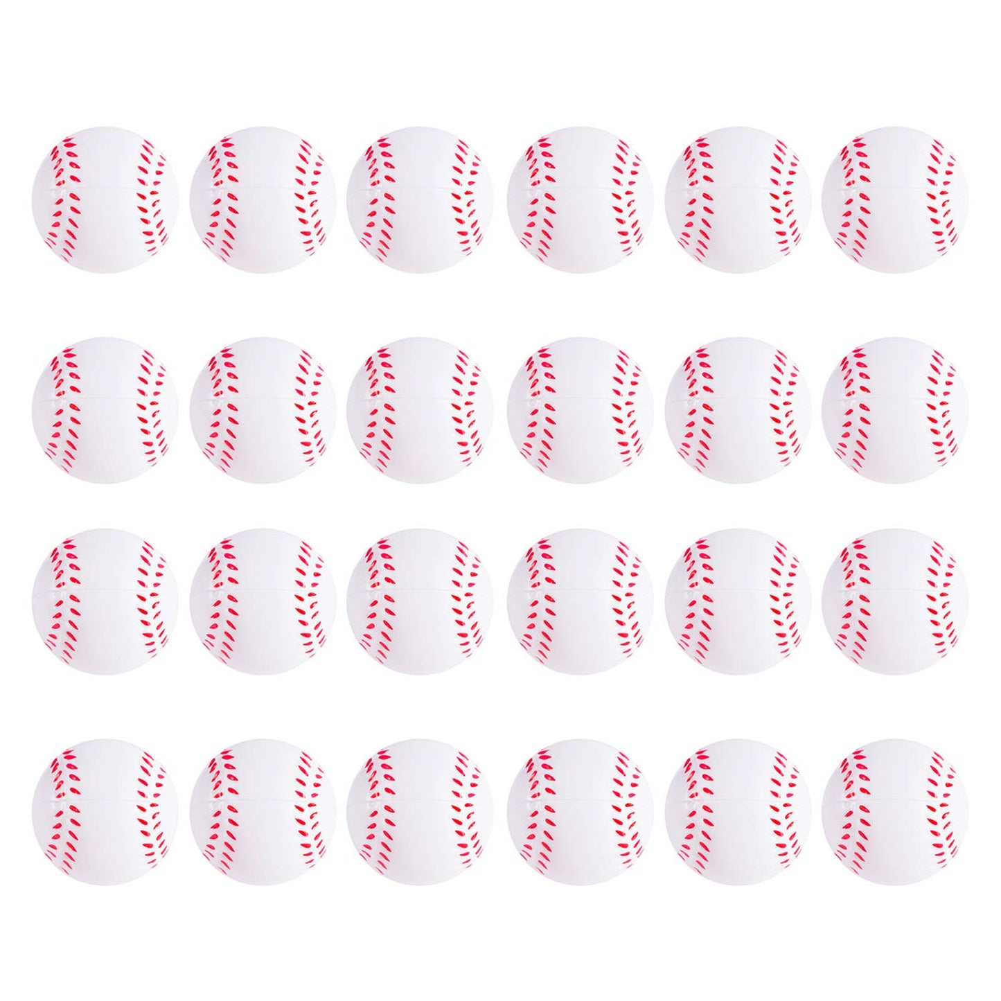 Super Z Outlet Mini Foam Sports Balls 24 Pack For Kids Adults Mini Baseball Football Basketball Soccer Stress Toy Game Party Dec