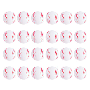 Super Z Outlet Mini Foam Sports Balls 24 Pack For Kids Adults Mini Baseball Football Basketball Soccer Stress Toy Game Party Dec