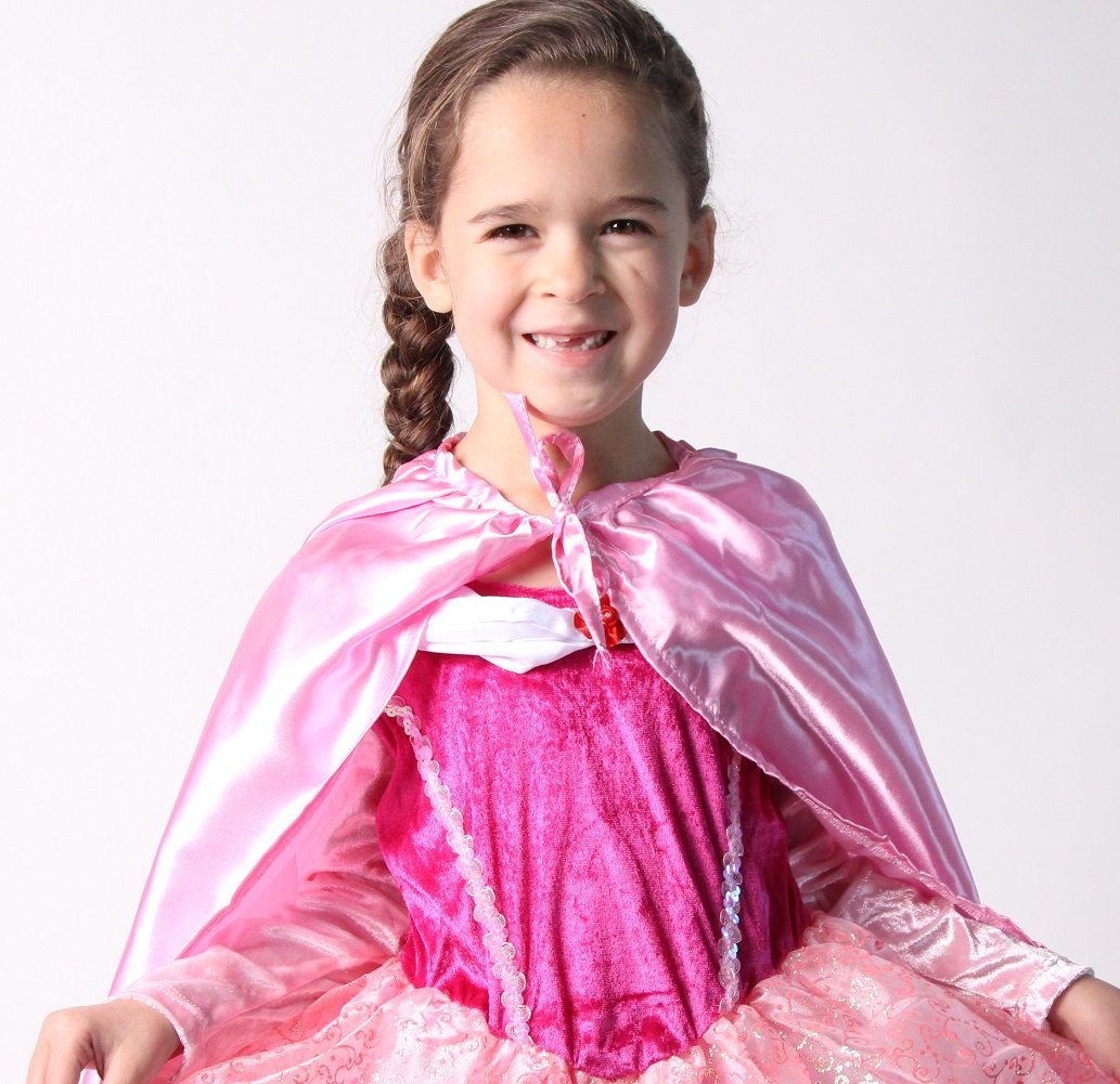 Kids Superhero Cape - Satin - Pastel Pink - 20'