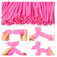 Lxzfcrg 260 Balloons Pink Long Balloons For Balloon Animals, Thickening Long Skinny Latex Twisting Balloon For Balloon Garland H