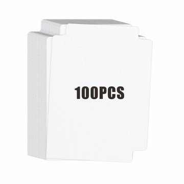 Qieoyk Trading Card Dividers - 100 White Dividers With Tabs For Games & Sports Card Boxes - 2.7 X 3.8 Inches