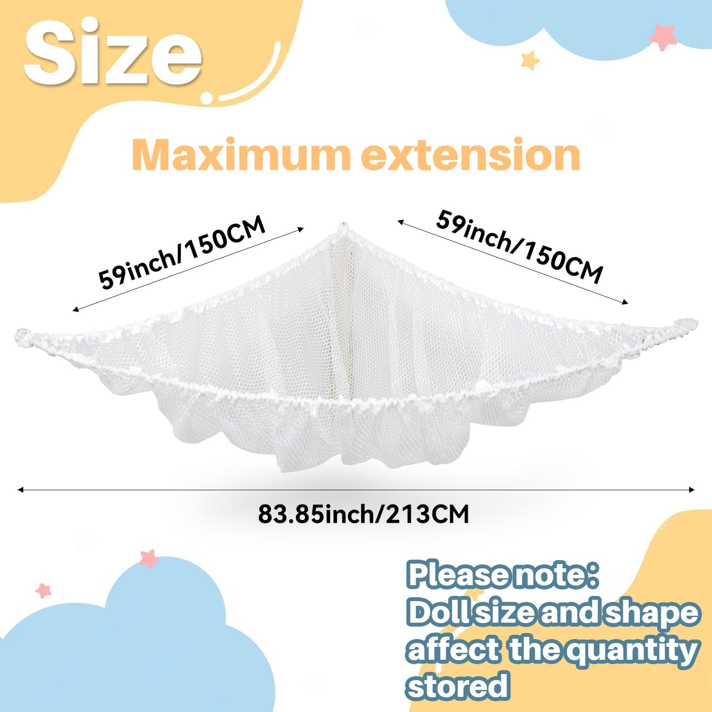 Maqihan Stuffed Animal Net Or Hammock - Stuffed Animal Storage Ideas Toy Hammock For Stuffed Animal Holder Net For Stuffed Anima