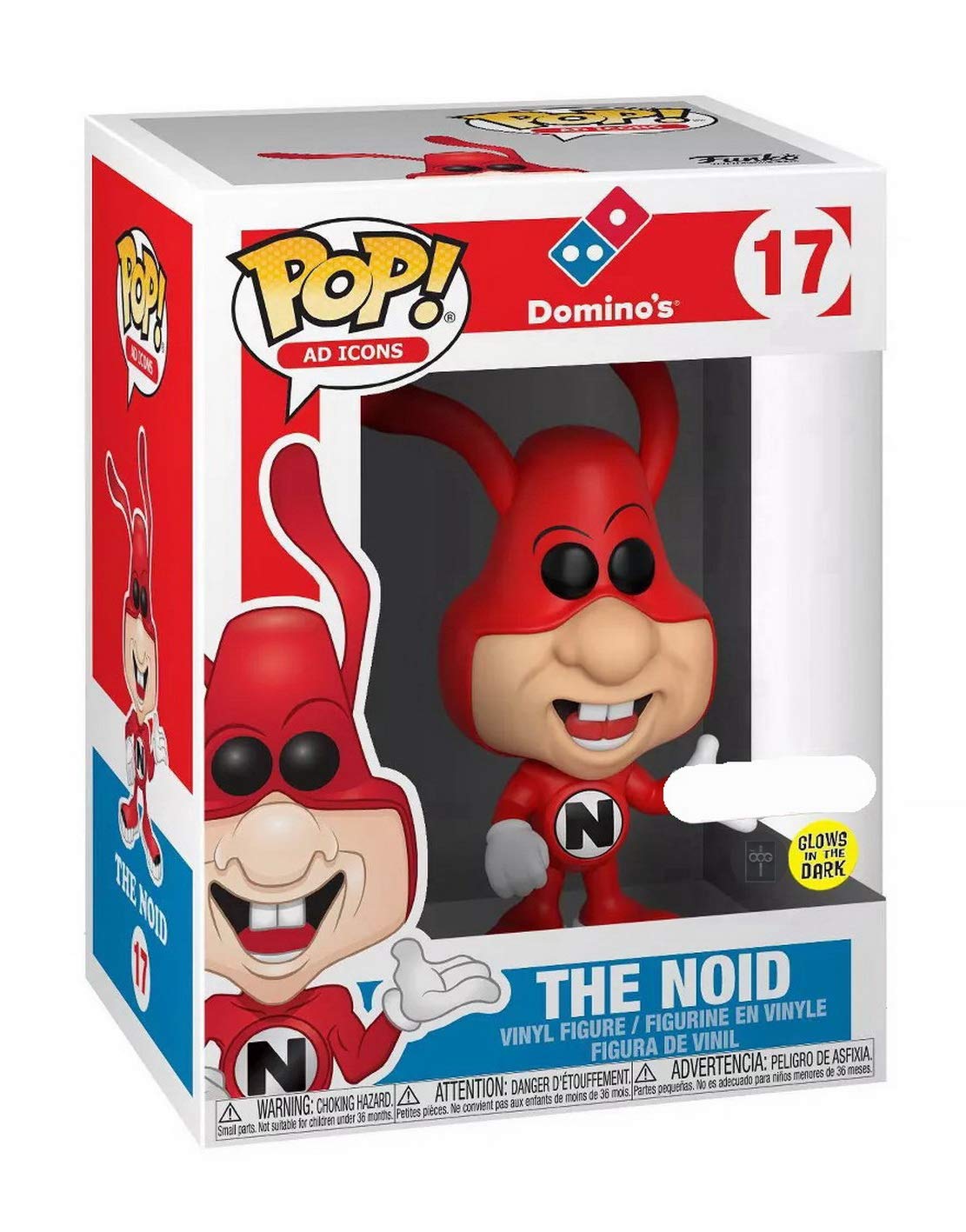 Funko Pop! Ad Icons: Domino'S The Noid Glow In The Dark #17 Exclusive Bundled With Free Pet Compatible .5Mm Extra Rigged Protect