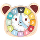 Webby Bear Colors Clock | Early Learning Toy | Time Learning | Educational Learning Clock Toy  Wooden Clock | Lovely Shapes  C