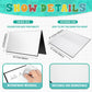 Zhanmai 4 Pcs Folding Blank Game Board (1 Single Fold Game Board) 18 x 18  DIY Make Your Own Blank for Family School Classroom DIY Activities