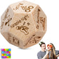 Metaroki Date Night Dice for Couples  Decision Dice Games Gift Idea  Wooden Dice Gift for Boyfriend  Girlfriend  Wife  Husband  for Christmas  Birthdays  and Valentines Day  Unique 12-Sided Design