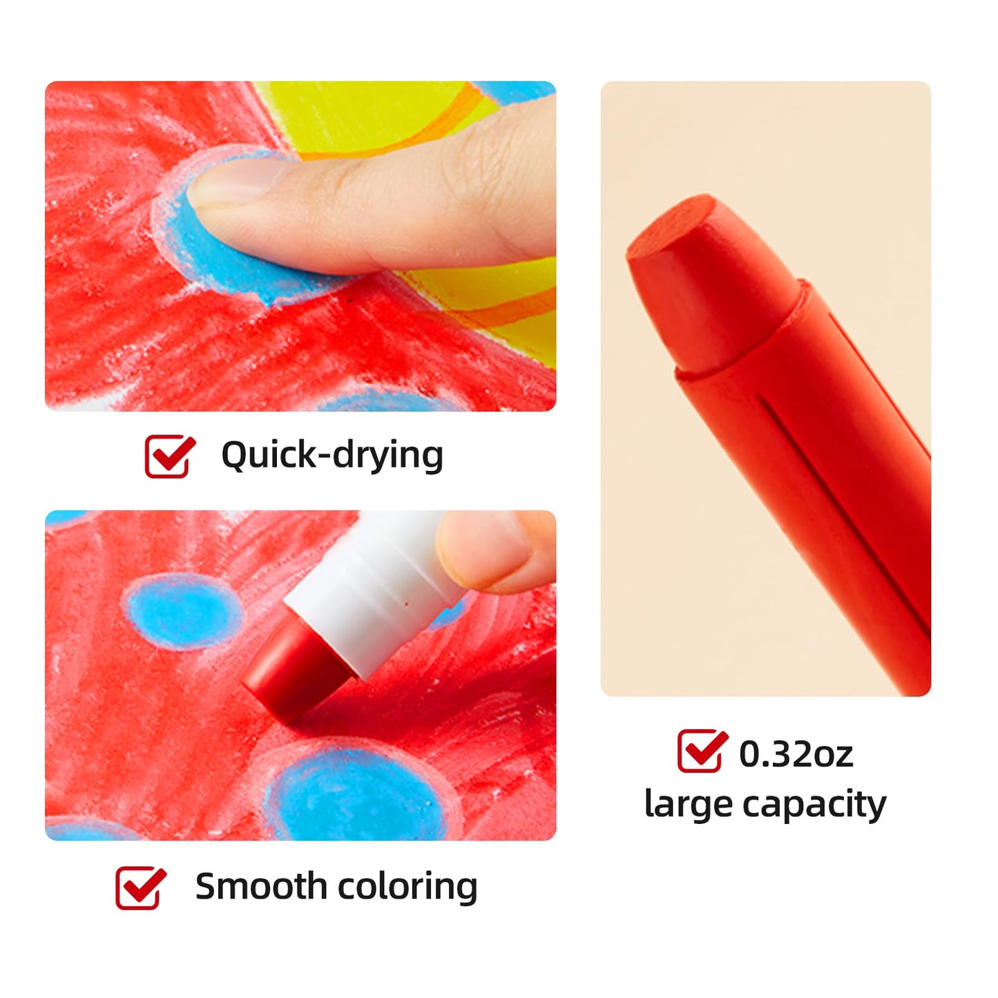 MiDeer Twistable Crayons for Toddlers, 12 Colors Washable Jumbo Crayons, Ultra-Silky Crayons with Colorful Crayon Bucket for Tod