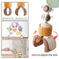 Qesfir Adjustable Baby Stroller Arch Toys - Car Seat Toys Play Arch Crib Bassinet Toy Activity Arch With Fascinating Toy For Sti