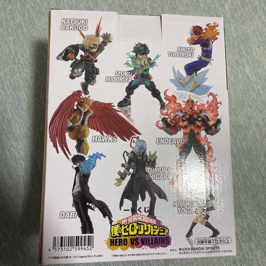Banpresto Ichibankuji Heroaca Hero Vs Villains Priz E Hawks Pvc Figure 19Cm