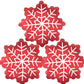Hadckja Red Snow Balloons Christmas Balloons Snow Foil Balloons For Christmas-Themed Party Birthday Party Supplies Decorations P