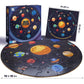 Taozi&Lizhi Solar System Floor Puzzles Kids Ages 3-5, 4-8, Large 48 Pieces Round Space Planets Jigsaw Puzzle Toys, Educational L