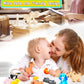 KECIABO Wooden Animal Puzzles Toys for Toddlers,12 Pcs Farm Animal Figures,Animal Matching Sorting Stacking Toys for Boys Child