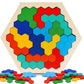 Naodongli Wooden Puzzles For Kids,Brain Teaser Puzzles For Adults,Stem Montessori Educational Hexagon Puzzles Block Family Games Birthday Easter Gift For All Ages Challenge