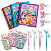 TERA 13 Magic Water Coloring Book Set for Kids  Pack of 24 (6 Magic Water Books, 6 Pens, 6 Keychains, 6 Cute Pouches) Reusable 