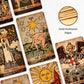 Crafterian Classic Tarot Set - 78 Gold-Edged Classic Cards With Guidebook - Perfect For Beginners - Sleek Light Deck & Comprehensive Manual - Authentic Tarot Experience.