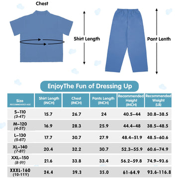 Riorand Doctor Costume For Kids,Toddler Nurse Scrubs Career Day Costume Halloween Dress Up Cosplay For Boys Girls 3-11 Years (Bl