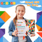 OugerToy Magnetic Building Tiles 104PCS - Multicolor Educational STEM Toys for Kids Ages 3-9, Model: Ougertoy-104