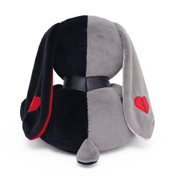 Qleewei Goth Bunny Plush Rabbit Stuffed Animal Horror Plushies Easter Creepy Spooky Bunny Stuffed Animal Crazy Rabbit Plushie To